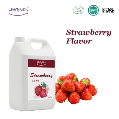 Sabor líquido de fresa con resistencia a altas temperaturas Garantía de calidad Esencia aromatizante Lawangda de grado alimenticio