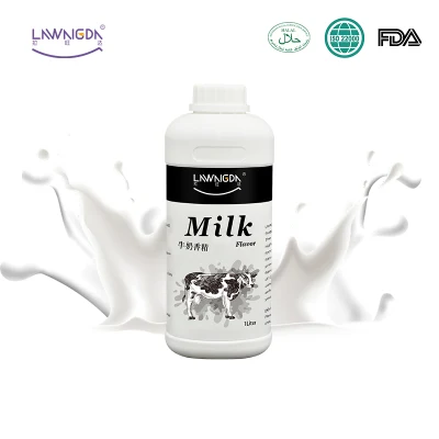 Líquido de sabor a alimentos de alto concentrado Lawangda Líquido de sabor a leche de esencia soluble en agua Pg para panadería